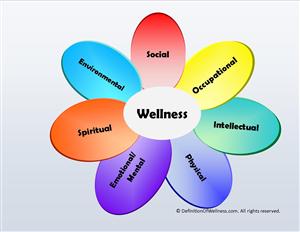 Graphic of dimensions of wellness